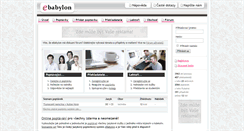Desktop Screenshot of ebabylon.cz